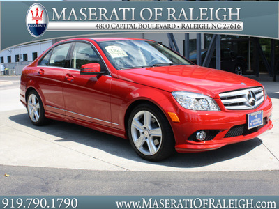 mercedes benz c class 2010 red sedan c300 sport gasoline 6 cylinders rear wheel drive automatic 27616