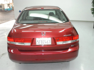 honda accord 2004 red sedan ex v 6 gasoline 6 cylinders front wheel drive automatic 91731