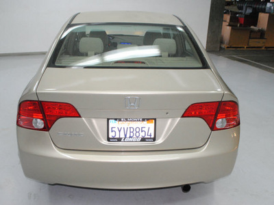 honda civic 2007 beige sedan lx gasoline 4 cylinders front wheel drive automatic 91731