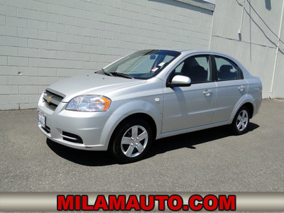 chevrolet aveo 2007 silver sedan ls gasoline 4 cylinders front wheel drive automatic 98371