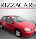 kia rio 2002 red sedan gasoline 4 cylinders front wheel drive automatic with overdrive 60546