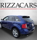 ford edge 2013 blue sel gasoline 6 cylinders front wheel drive automatic with overdrive 60546
