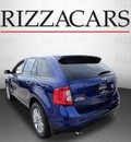 ford edge 2013 blue sel awd gasoline 6 cylinders all whee drive automatic with overdrive 60546