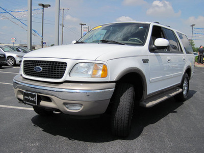 ford expedition 2001 off white suv eddie bauer gasoline 8 cylinders 4 wheel drive automatic with overdrive 46410
