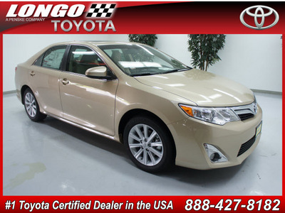 toyota camry 2012 tan sedan xle v6 gasoline 6 cylinders front wheel drive not specified 91731