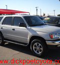 toyota 4runner 2000 silver suv gasoline 4 cylinders rear wheel drive automatic 79925