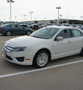 ford fusion hybrid 2012 white sedan hybrid 4 cylinders front wheel drive automatic 76108