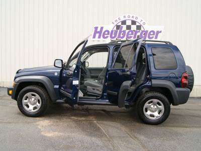 jeep liberty 2007 midnight blue suv sport gasoline 6 cylinders 4 wheel drive automatic 80905