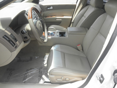 cadillac sts 2009 white sedan v6 luxury gasoline 6 cylinders rear wheel drive automatic 34474