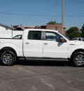 ford f 150 2011 white lariat flex fuel 8 cylinders 4 wheel drive shiftable automatic 61832