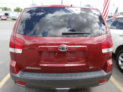 kia borrego 2009 red suv gasoline 6 cylinders 4 wheel drive automatic 13502