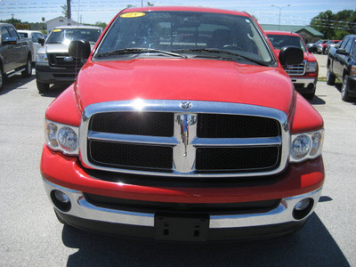 dodge ram pickup 1500 2005 red slt gasoline 8 cylinders 4 wheel drive automatic 62863