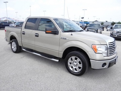 ford f 150 2010 gold pickup truck xlt gasoline 8 cylinders 2 wheel drive automatic 77388