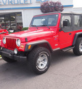 jeep wrangler 1998 red suv sport gasoline 6 cylinders 4 wheel drive 5 speed manual 27591