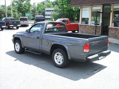 dodge dakota 2003 gray pickup truck sxt gasoline 6 cylinders rear wheel drive 5 speed manual 07054