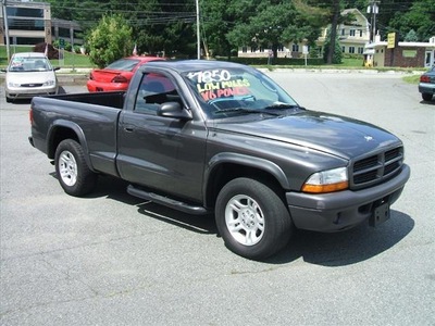 dodge dakota 2003 gray pickup truck sxt gasoline 6 cylinders rear wheel drive 5 speed manual 07054