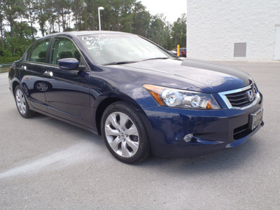 honda accord 2008 dk  blue sedan ex v6 gasoline 6 cylinders front wheel drive automatic 28557