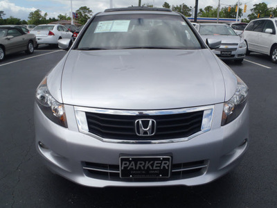 honda accord 2008 silver sedan ex l v6 gasoline 6 cylinders front wheel drive automatic 28557