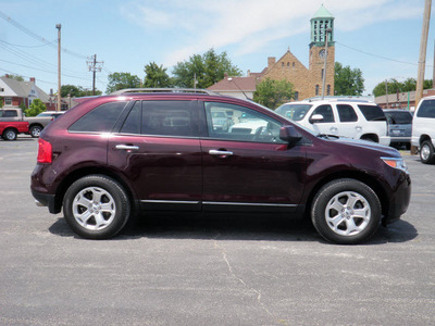 ford edge 2011 maroon sel gasoline 6 cylinders front wheel drive shiftable automatic 61832