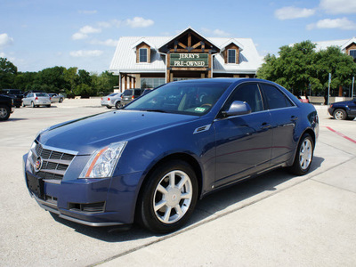 cadillac cts 2009 blue sedan gasoline 6 cylinders rear wheel drive automatic 76087