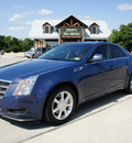 cadillac cts 2009 blue sedan gasoline 6 cylinders rear wheel drive automatic 76087