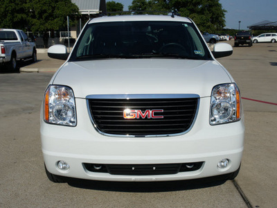 gmc yukon 2012 white suv slt flex fuel 8 cylinders 2 wheel drive automatic 76087