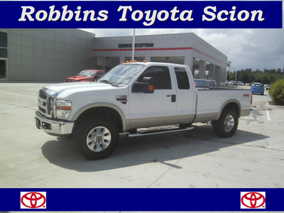 ford f 250 super duty 2008 white lariat diesel 8 cylinders 4 wheel drive automatic 75503