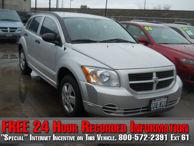 dodge caliber 2007 silver wagon gasoline 4 cylinders front wheel drive automatic 99212
