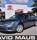 ford fusion 2011 blue gray sedan hybrid hybrid 4 cylinders front wheel drive automatic 32771