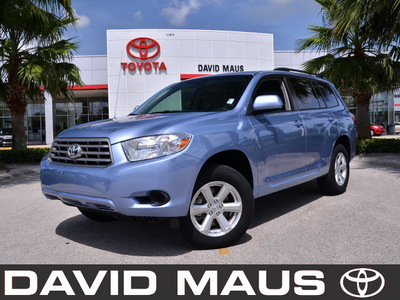 toyota highlander 2010 blue suv gasoline 6 cylinders front wheel drive automatic 32771