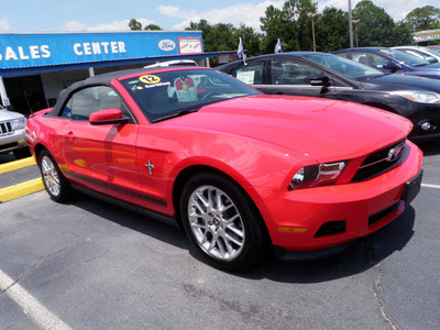 ford mustang 2012 red v6 premium gasoline 6 cylinders rear wheel drive automatic 32401