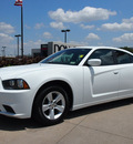 dodge charger 2011 white sedan gasoline 6 cylinders rear wheel drive automatic 76018