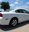 dodge charger 2011 white sedan gasoline 6 cylinders rear wheel drive automatic 76018