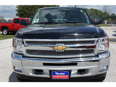 chevrolet silverado 1500 2012 black flex fuel 8 cylinders 4 wheel drive 6 spd auto,elec cntlled w 77090