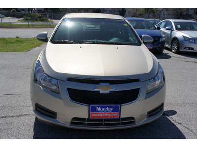 chevrolet cruze 2012 gold sedan eco gasoline 4 cylinders front wheel drive automatic 77090