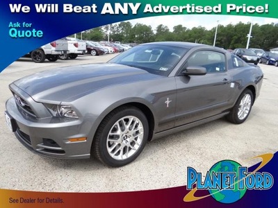 ford mustang 2013 gray coupe gasoline 6 cylinders rear wheel drive 6 speed automatic 77388