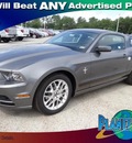 ford mustang 2013 gray coupe gasoline 6 cylinders rear wheel drive 6 speed automatic 77388
