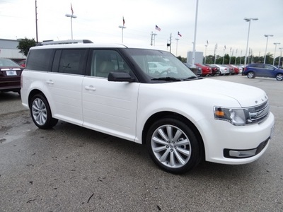 ford flex 2013 white wagon sel gasoline 6 cylinders front wheel drive 6 speed automatic 77388
