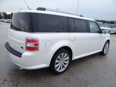 ford flex 2013 white wagon sel gasoline 6 cylinders front wheel drive 6 speed automatic 77388
