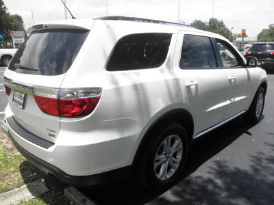 dodge durango 2011 white suv crew gasoline 6 cylinders rear wheel drive automatic 34474