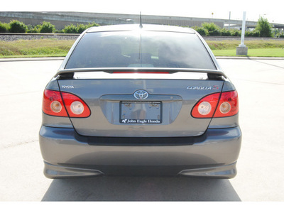 toyota corolla 2008 gray sedan s gasoline 4 cylinders front wheel drive automatic with overdrive 77065
