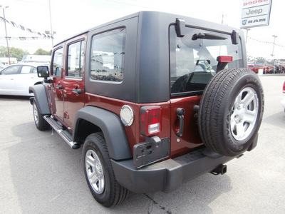 jeep wrangler unlimited 2009 maroon suv x gasoline 6 cylinders 4 wheel drive 6 speed manual 13502