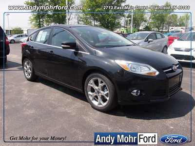 ford focus 2012 black hatchback sel flex fuel 4 cylinders front wheel drive not specified 46168