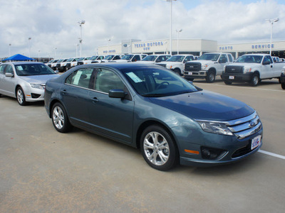 ford fusion 2012 blue sedan se gasoline 4 cylinders front wheel drive automatic 76108