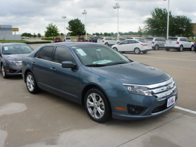 ford fusion 2012 blue sedan se gasoline 4 cylinders front wheel drive automatic 76108