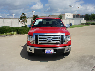 ford f 150 2011 red xlt flex fuel 6 cylinders 2 wheel drive automatic 76108