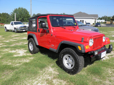 jeep wrangler 2006 red suv se gasoline 4 cylinders 4 wheel drive 5 speed manual 32447