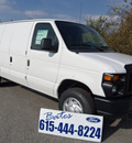 ford econoline cargo 2012 white van e 150 flex fuel 8 cylinders rear wheel drive automatic 37087