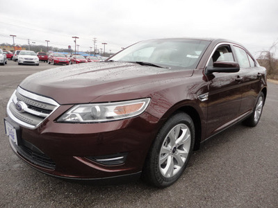 ford taurus 2012 dk  red sedan sel gasoline 6 cylinders front wheel drive automatic 37087