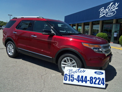 ford explorer 2013 red suv xlt flex fuel 6 cylinders 2 wheel drive automatic 37087